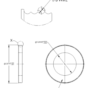 Grooved Integral Close Wound Rings - Diagram