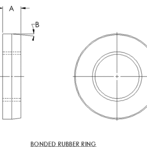 Bonded rubber ring diagram