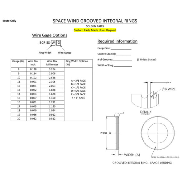 BCR-5S: Space Wind Grooved Integral Rings for Brute Coiler - Image 2
